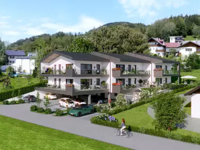 Baustart erfolgt ! Premium Wohnvergnügen - Am Sonnenhang Mondsee - W5 - 2 Zi Balkonwohnung