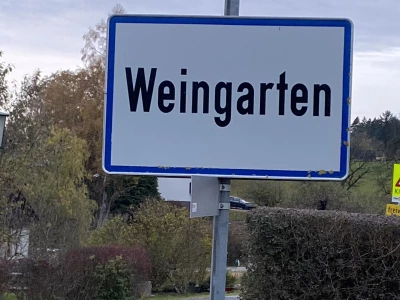 Weingarten Schild